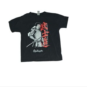Black | CoryxKenshin | Samurai Graphic | Kids | T-Shirt | M